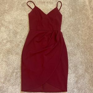 Lulus burgundy bodycon dress (worn once)